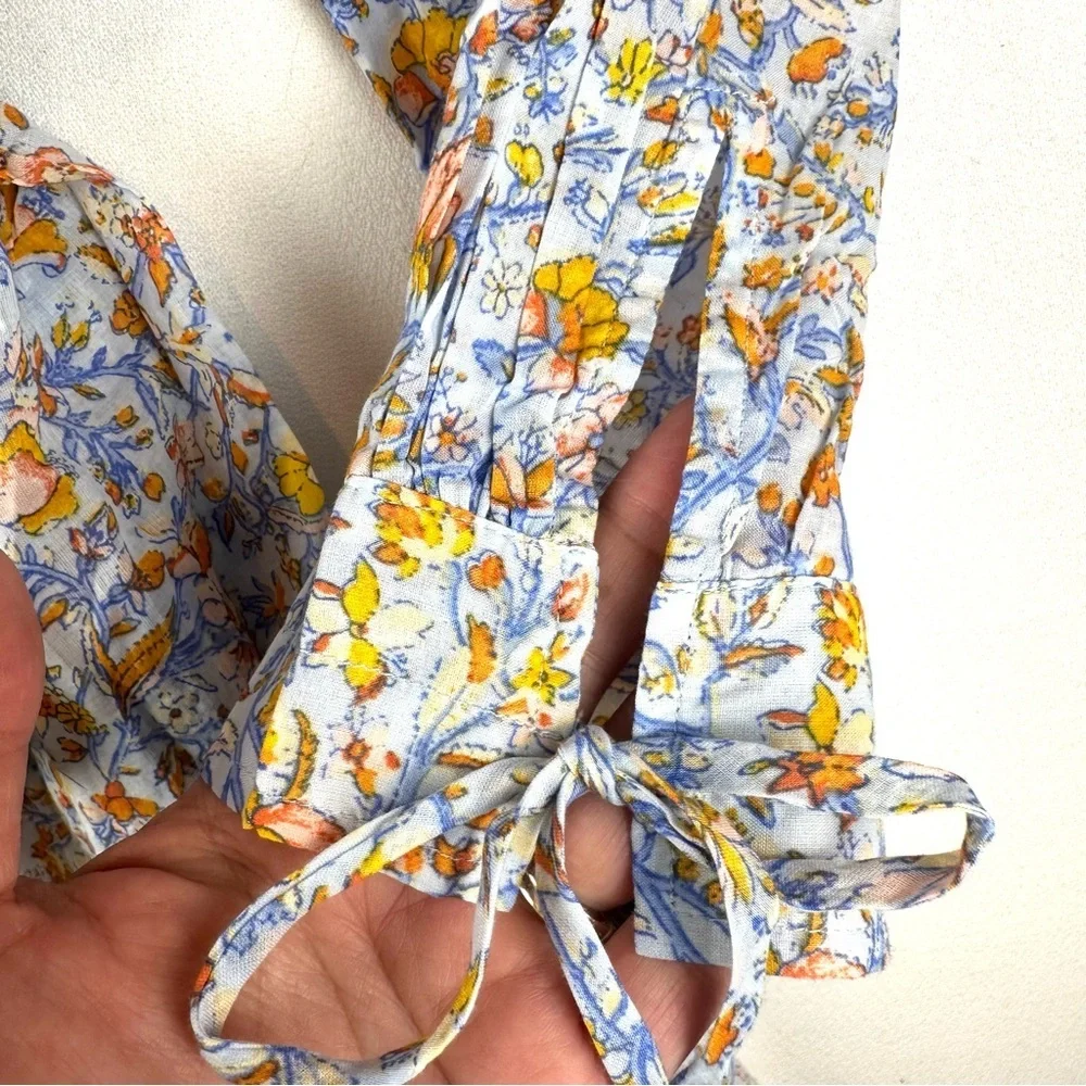 J. Crew Tunic Tie Waist Afternoon Floral Dress Beach Resort NWT